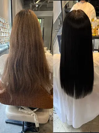 ブリーチ矯正髪質改善 ✨オオエタクミのヘアスタイル