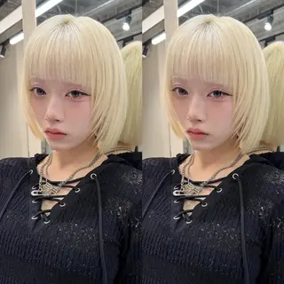 ショート 💗ショート×ボブ 韓国レイヤー宮内諒のヘアスタイル