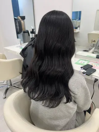 ロング リコ 渋谷 ハッシュカットのヘアスタイル