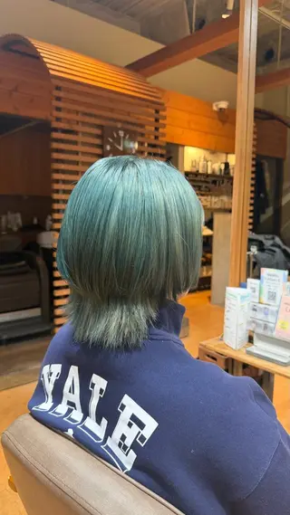 ミディアム カラー メンズ mashu/ブリーチ /ストレート/らなのヘアスタイル