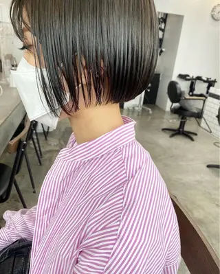 ショート カラー 白髪ぼかし/ショート /ミニボブだいじのヘアスタイル