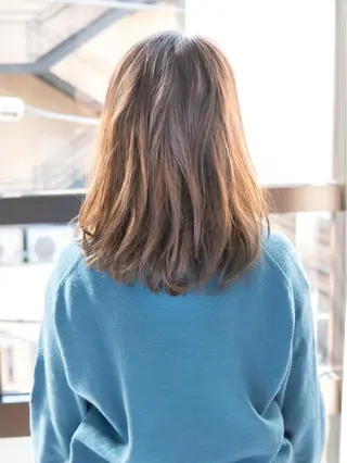 セミロング 永野 良一のヘアスタイル