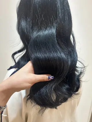 ロング 柏Wcolor/UC HIBORINAMIのヘアスタイル