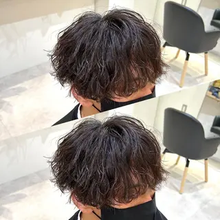 ショート パーマ メンズ メンズ支持数No.1 👑リュウ👑のヘアスタイル