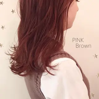 セミロング カラー 市川 千夏のヘアスタイル