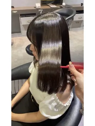 セミロング 比嘉 悠人のヘアスタイル
