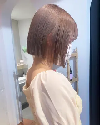 ショート カラー ヘアアレンジ 福岡似合わせレイヤー /ウルフ/ハイトーンのヘアスタイル