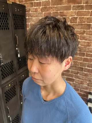 ショート カラー パーマ ヘアアレンジ メンズ キッズ ネイル マツエク・マツパ アイブロウ 久木原 ゆりのヘアスタイル