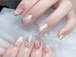 ネイル 🫧えび シンプルデザイン🫧のネイルデザイン