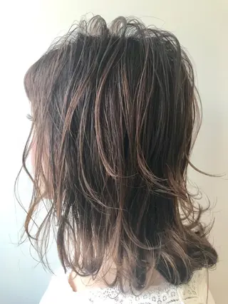 ショート カラー パーマ ヘアアレンジ メンズ キッズ ネイル マツエク・マツパ Lien 深井店のヘアスタイル