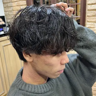 パーマ メンズ 藤野 友杏那のヘアスタイル