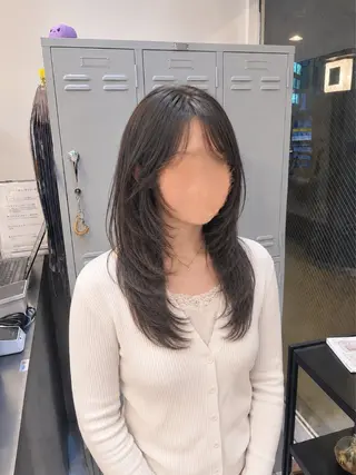 セミロング 🌙髪質改善カラー Momoka🦋のヘアスタイル