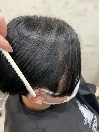 ショート カラー メンズ ハイトーン特化/ ヘアセット/モエノのヘアスタイル