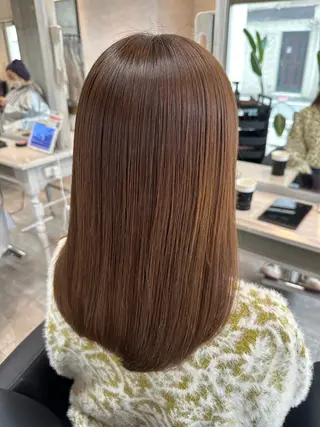 セミロング はやしほのか| ヘアセット×カラーのヘアスタイル