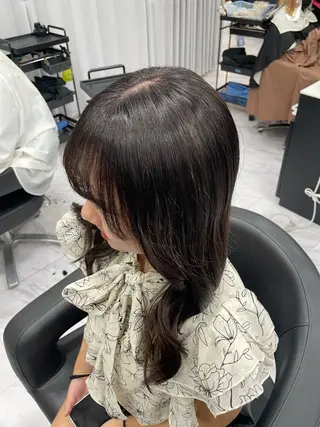 セミロング カラー ヘアアレンジ 🍒KUMAGAI 🍒のヘアスタイル