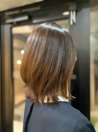 ミディアム かわうち れなのヘアスタイル