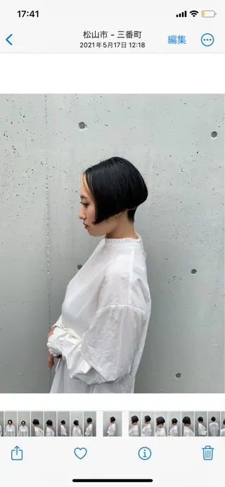 ショート 弘瀬 佑愛のヘアスタイル