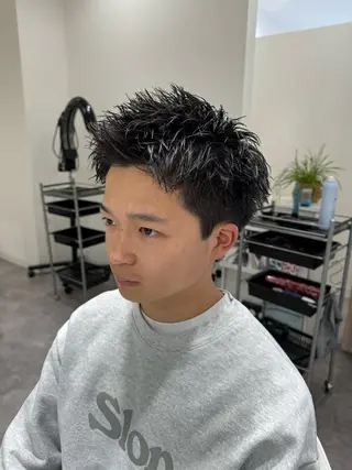 ショート メンズ メンズ特化美容師 若林陸のヘアスタイル