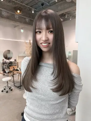 ロング カラー 優姫/韓国レイヤー /透明感カラーのヘアスタイル