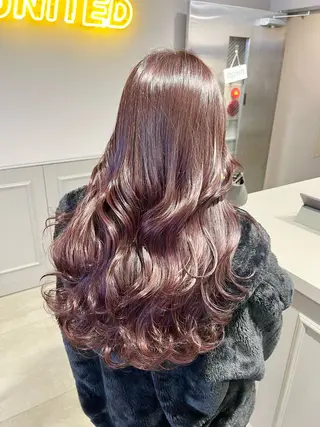 ロング カラー パーマ ヘアアレンジ メンズ キッズ 上品＆韓国風 🥀海心🥀のヘアスタイル