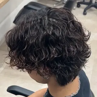 パーマ メンズ シャドウ🐾✖️ 波巻き🌊/AOIのヘアスタイル