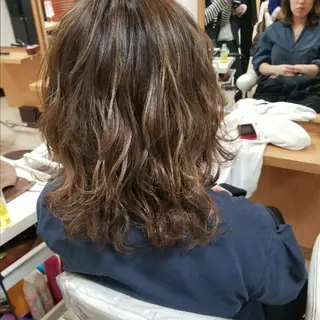パーマ ミディアム Ash 店長 山下達也のヘアスタイル