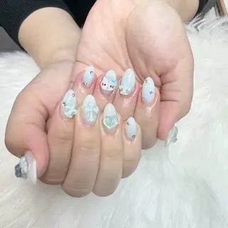 ネイル 🎀nana🫧 ワンホンネイル🎀のネイルデザイン