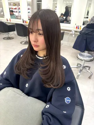 ロング カラー NANO/ ブリーチ×レイヤーのヘアスタイル