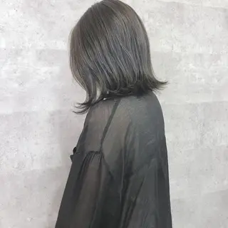 ミディアム カラー 髪質改善 中川 翔のヘアスタイル