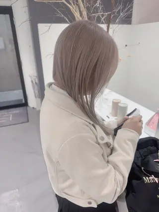 セミロング ミヤザキ ソウマのヘアスタイル