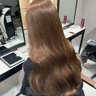 ロング カラー ⟡.·Fuka/ ヘアメ🎀暖色カラーのヘアスタイル