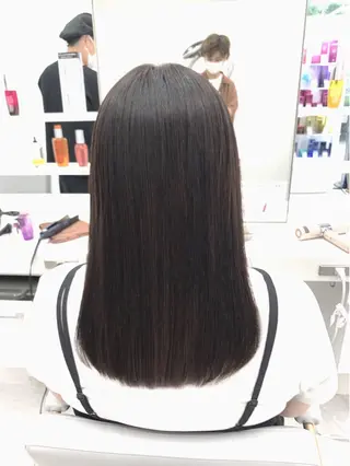パーマ ブリーチでもできる 縮毛矯正相原慎🌈のヘアスタイル