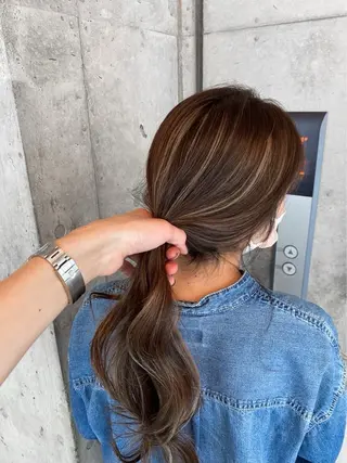 ロング カラー 🎨デザイン🥇 美髪・艶髪　日暮千敬のヘアスタイル