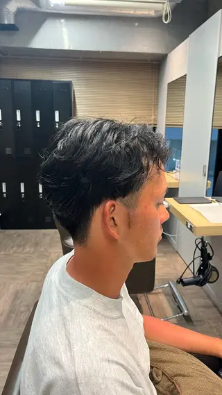 メンズ メンズカット パーマ飯野友喜のヘアスタイル