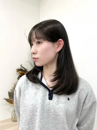 セミロング TOKI mahoのヘアスタイル