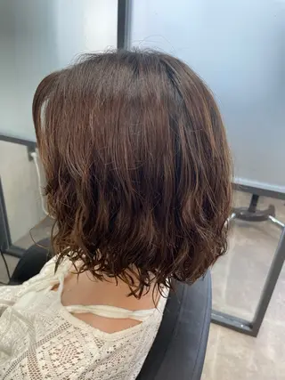 ミディアム パーマ ALLEN hair /まなのヘアスタイル