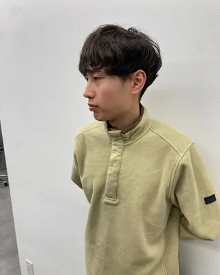 ショート パーマ メンズ特化 江坂 今井魁人のヘアスタイル