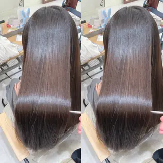 ロング 髪質改善✨艶髪カラー 縮毛矯正✨有田仁志のヘアスタイル