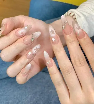 ネイル チップ長さ出し 専門店のネイルデザイン