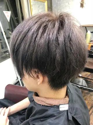 ショート カラー メンズ 白髪ぼかし大人メンズ 根本零のヘアスタイル