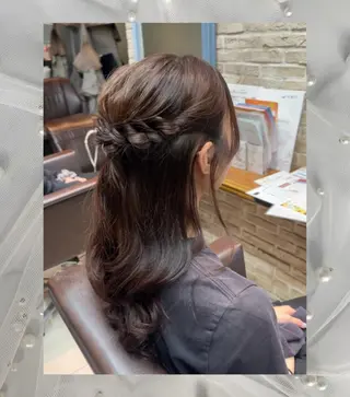 ヘアアレンジ みゆ💖💫透明感 カラー/ヘアアレンジのヘアスタイル