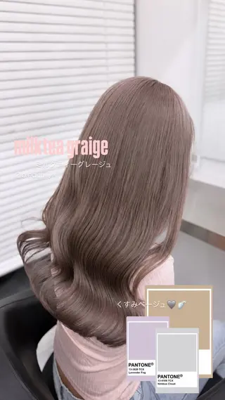 ロング カラー ヘアアレンジ 透明感カラー🎀艶髪 Anju/渋谷🎀のヘアスタイル