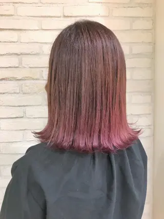 ミディアム カラー 大平 美沙のヘアスタイル