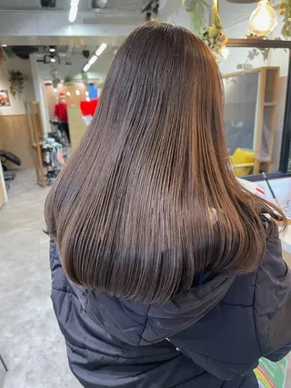 ロング カラー うる艶カラー 顔周りカット♡ikuのヘアスタイル