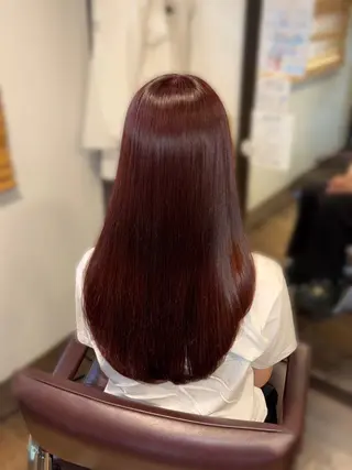 ロング 瀬田/顔周りカット/ レイヤー/石田亜弥のヘアスタイル