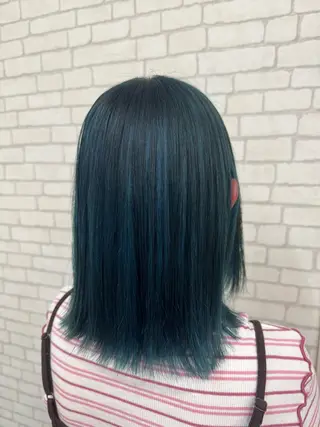 ミディアム カラー r i n k aのヘアスタイル