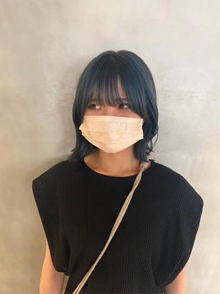 ミディアム カラー 朝倉 南のヘアスタイル