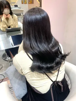 カラー 縮毛矯正ブリーチなし 🍒❤ゆうきのヘアスタイル