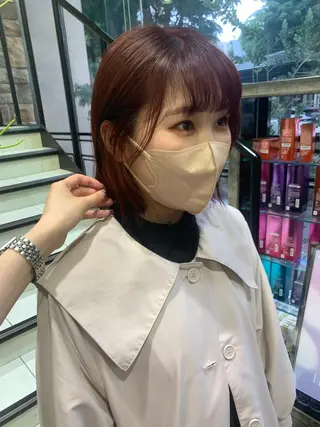 ショート カラー 海外girl🤎 透明感ベージュmaoのヘアスタイル