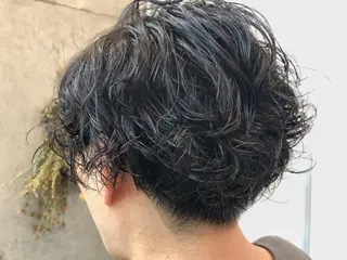 ショート パーマ メンズ HIROKI ”博多 /ボブのヘアスタイル